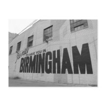 It's Nice to Have You in Birmingham Postcard