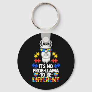 It's No Prob-llama To Be Different Autism Women Gi Keychain