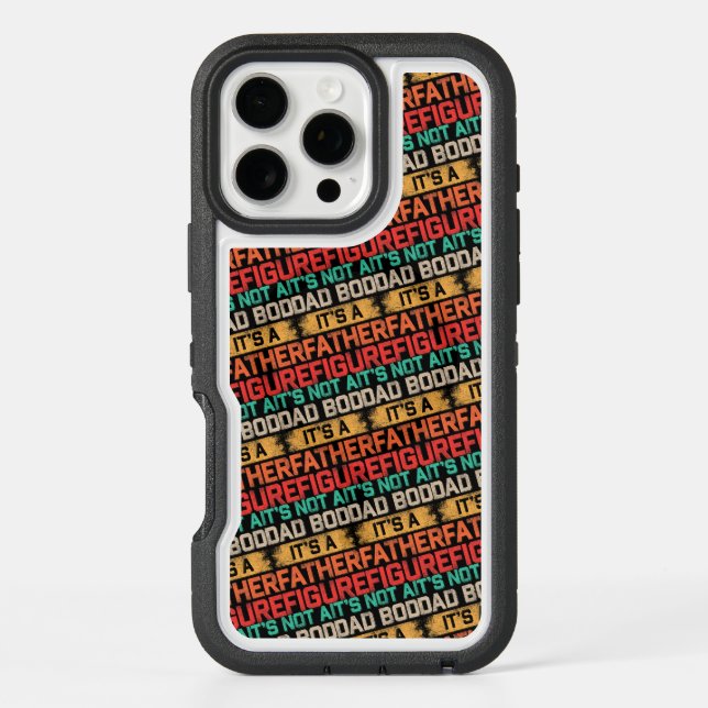 It's Not A Dad Bod It's A Father Figure Funny Otterbox iPhone Case (Back)