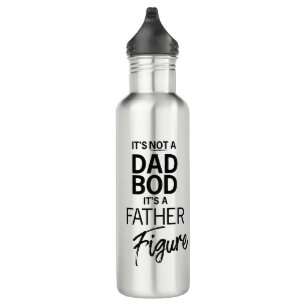 IT'S not a dad bod it's a father figure funny Stainless Steel Water Bottle