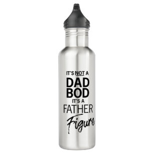 IT'S not a dad bod it's a father figure funny Stainless Steel Water Bottle