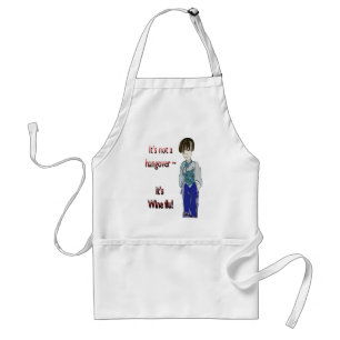 It's not a Hangover, it's Wine flu! humorous Gifts Adult Apron