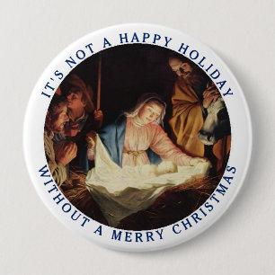 It's Not a Happy Holiday without a Merry Christmas Button