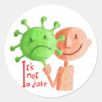 It's Not a Joke , Corona Sticker