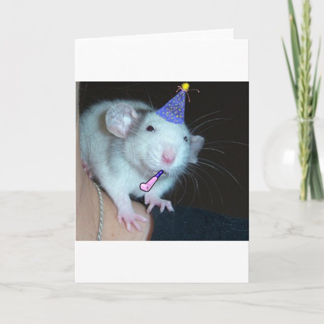 It's Not a Party Till a Rat Shows Up! Card (Front)