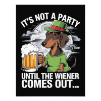 It's Not A Party Until Dachshund Irish Beer Wiener