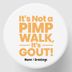 It's Not a Pimp Walk It's Gout Funny Joint Pain Mini Candle Favors