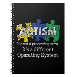 It's Not A Processing Error Mom Dad Family Autisti Notebook