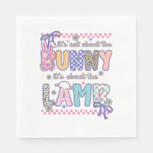 It's Not About The Bunny Christian Jesus Lamb Bibl Napkins