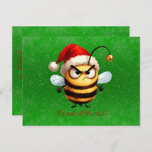 It's Not All That Bad Grumpy Bee Postcard