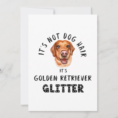 Its Not Dog Hair Its GOLDEN RETRIEVER Glitter Funn Save The Date