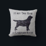It's not Dog Hair , its Labrador Glitter - Lab Throw Pillow<br><div class="desc">It's not Dog Hair , its Labrador Glitter - Black Lab Pillow - Labrador Pillow Show your love for the worlds most popular breed with this original and stylish Black Lab Pillow . Original Artwork by Judy Burrows @ Black Dog Art Add a stylish addition to your home decor ,...</div>