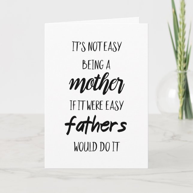 It's not easy being a mother card (Front)