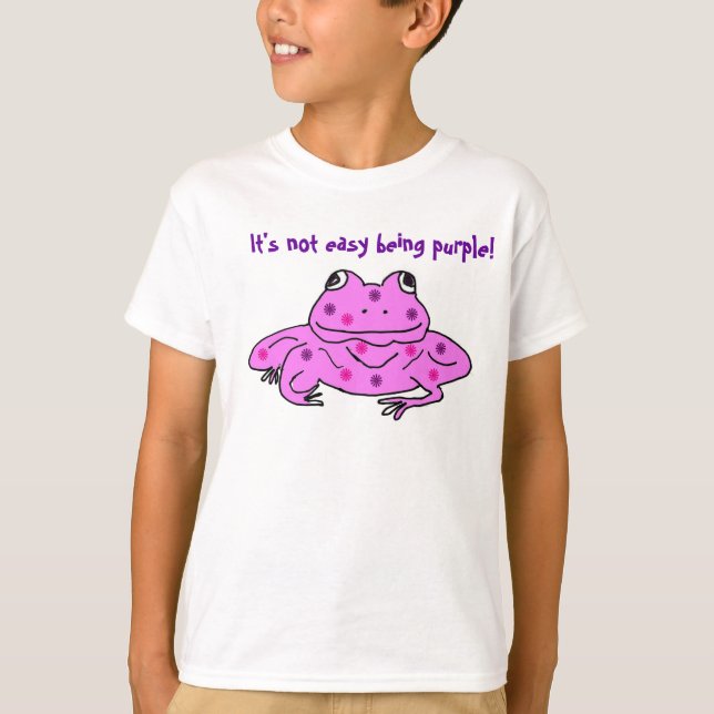 It's not easy being purple! frog outfit T-Shirt (Front)