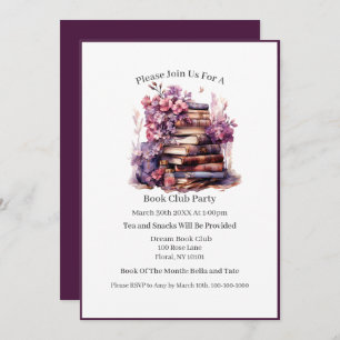 It's Not Hoarding If Its Books, Book Club Invitation