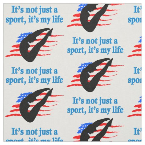 ITS NOT JUST A SPORT GIRLS DIVER DESIGN FABRIC