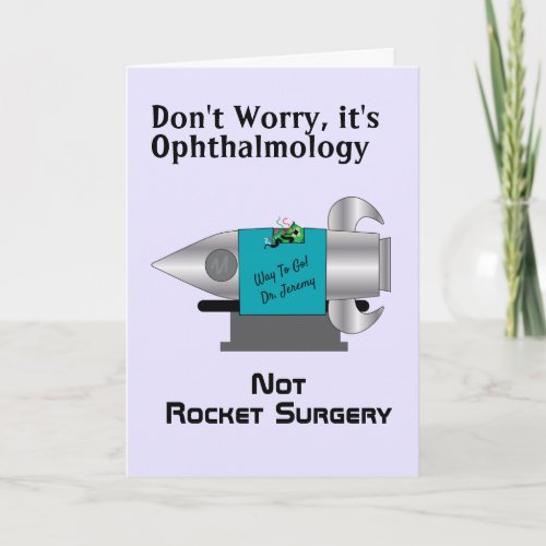 Its Not Rocket Surgery Personalized Card