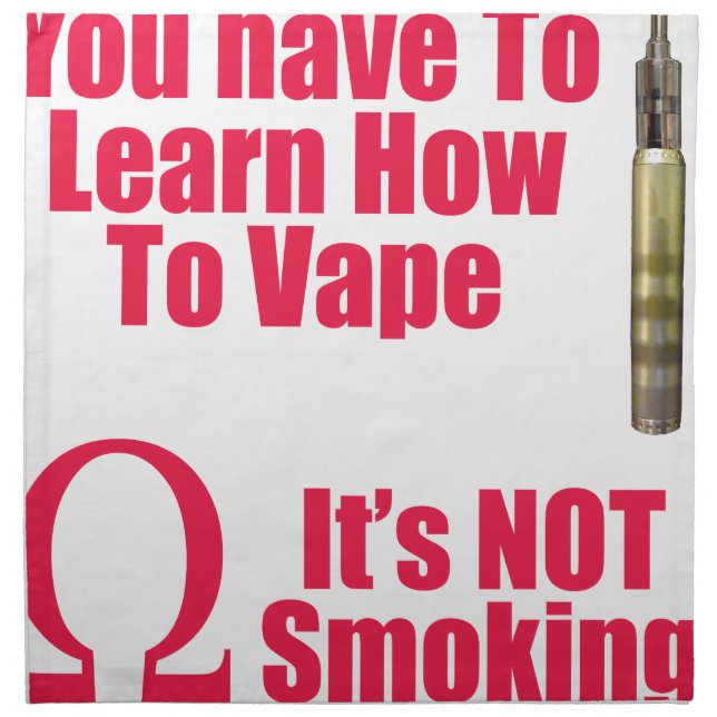 It's NOT smoking Napkin (Front)