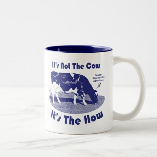 Its Not The Cow Its The How  Two_Tone Coffee Mug