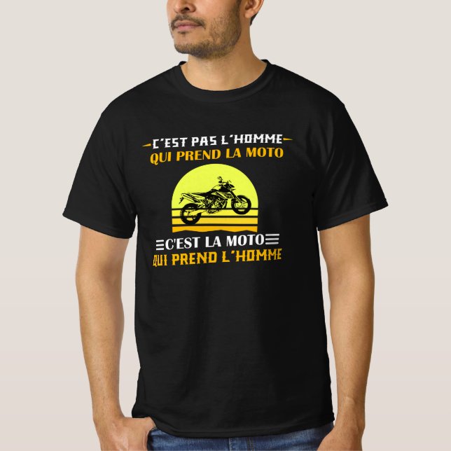 It's not the man motorbike gift message T-Shirt (Front)