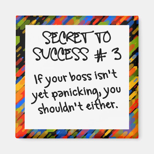 It's not time to panic yet magnet (Front)