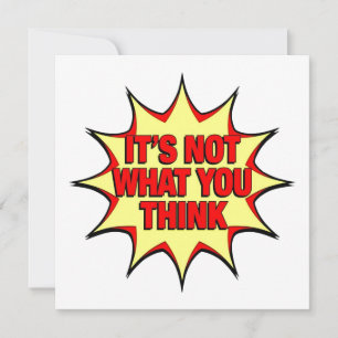 It's Not What You Think  Save The Date