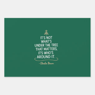 Its Not What's Under The Tree Quote Christmas Wrapping Paper Sheets