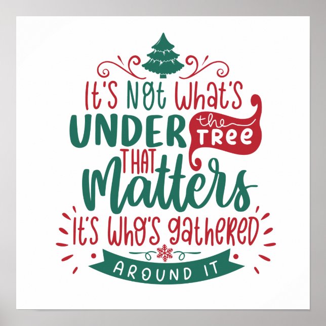It's not whats under the tree that matters poster (Front)