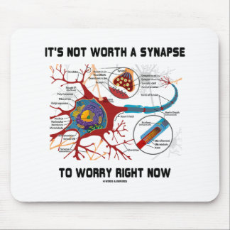 It's Not Worth A Synapse To Worry Right Now Neuron Mouse Pad