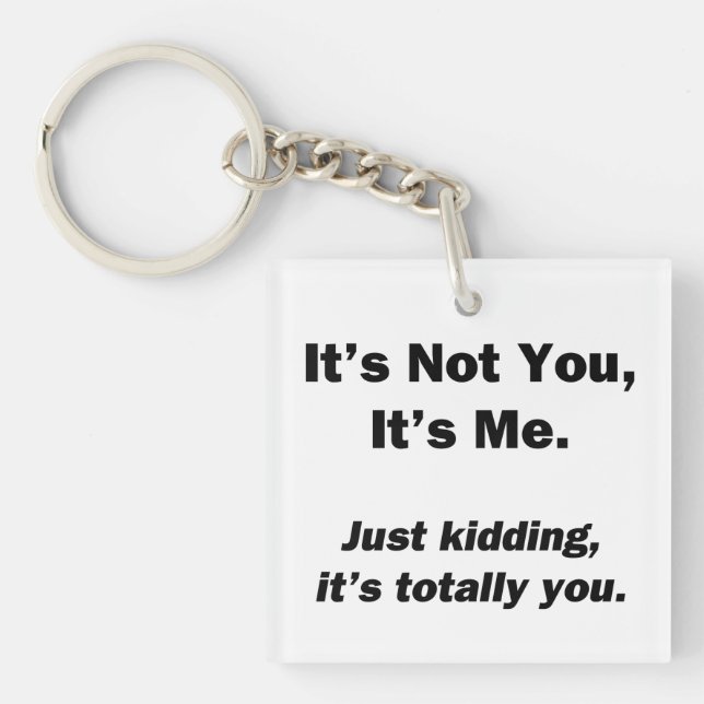 It's Not You, It's Me Keychain (Front)