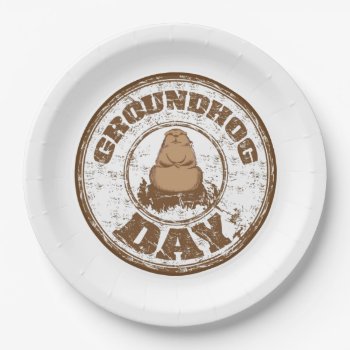 It's Official Groundhog Day Party Paper Plate by ZazzleHolidays at Zazzle