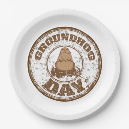 It's Official Groundhog Day Party Paper Plate
