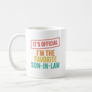 It's Official I'm The Favorite Son-In-Law Coffee Mug