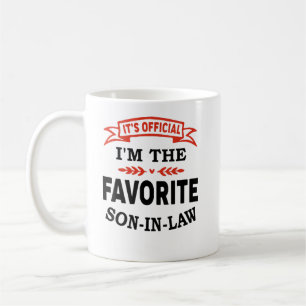 It's Official I'm The Favorite Son-In-Law Coffee Mug