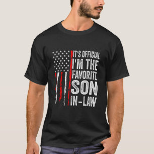 It's Official I'm The Favorite Son-In-Law Funny T-Shirt