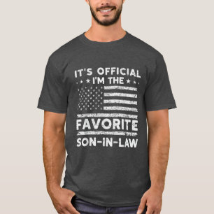 It's Official I'm The Favorite Son-In-Law T-Shirt