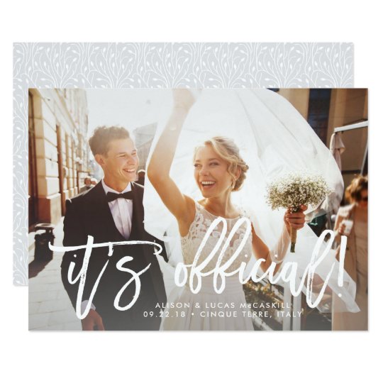 it s official wedding announcement zazzle com wedding announcement photo cards