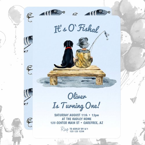 It's O'fishal Fishing Boy Birthday