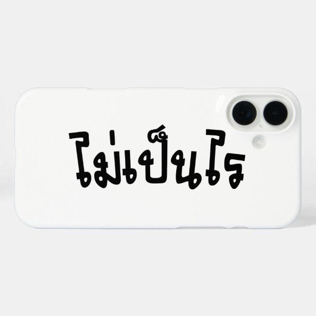 It's OK ♦ Mai Pen Rai in Thai Language Script ♦ Case-Mate iPhone Case (Back (Horizontal))