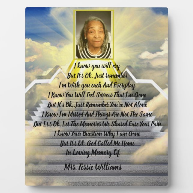 It's Ok Memorial  Plaque (Front)