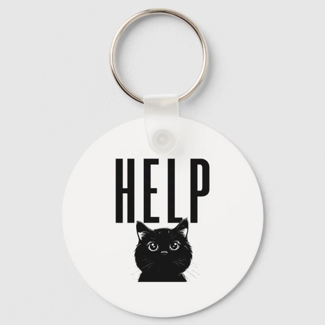 It's Ok To Ask For Help Sticker3  Keychain (Front)