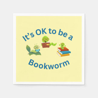 It's OK to be a Bookworm Napkins