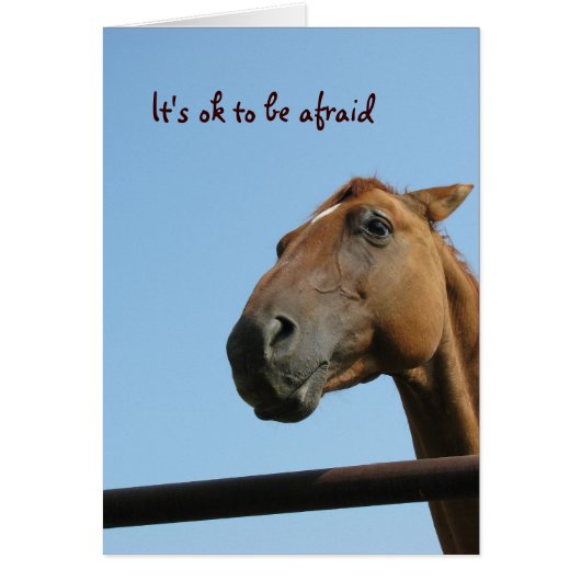 It's ok to be afraid cards (Front)