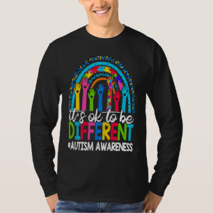 It's Ok To Be Different Autism Awareness Leopard R T-Shirt