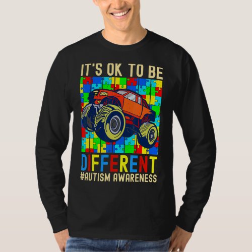 Its Ok To Be Different Autism Awareness Monster T T_Shirt