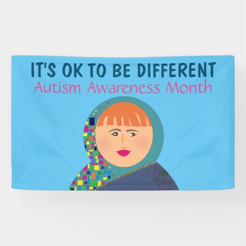 Its OK to be Different  Autism Awareness Month Banner