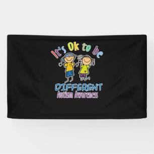 It's Ok to be different Autism Awareness Month Banner