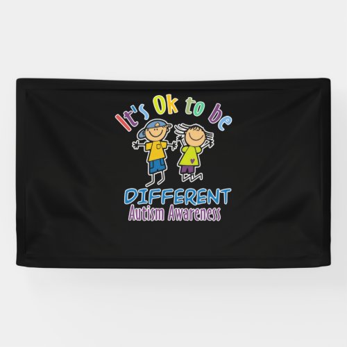 Its Ok to be different Autism Awareness Month Banner