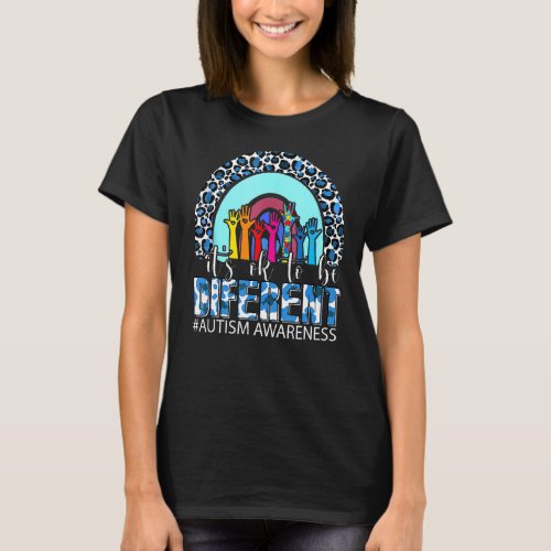 Its Ok To Be Different Autism Awareness Puzzle Ra T_Shirt
