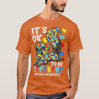 Its OK To Be Different Autism Awareness Puzzle T-Shirt